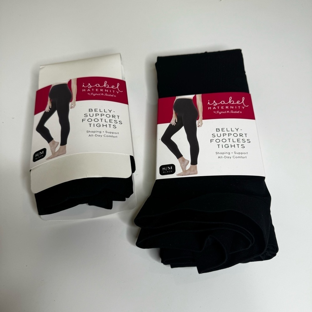 Isabel maternity belly support footless tights